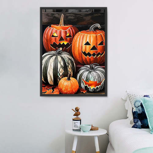 Halloween Diy Paint By Numbers Kits UK For Adult Kids MJ2450