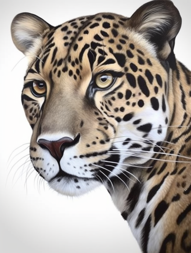 Leopard Paint By Numbers Kits UK MJ9440