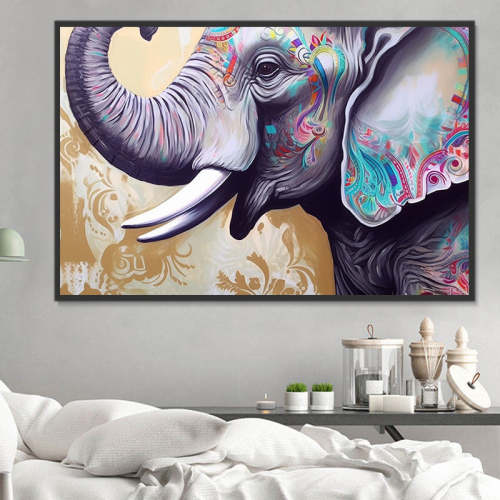 Elephant Paint By Numbers Kits UK MJ1386