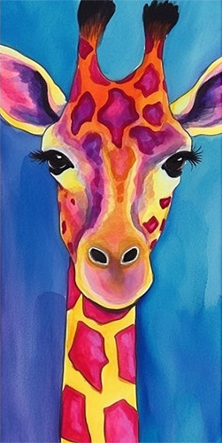 Giraffe Diy Paint By Numbers Kits UK For Adult Kids MJ2227