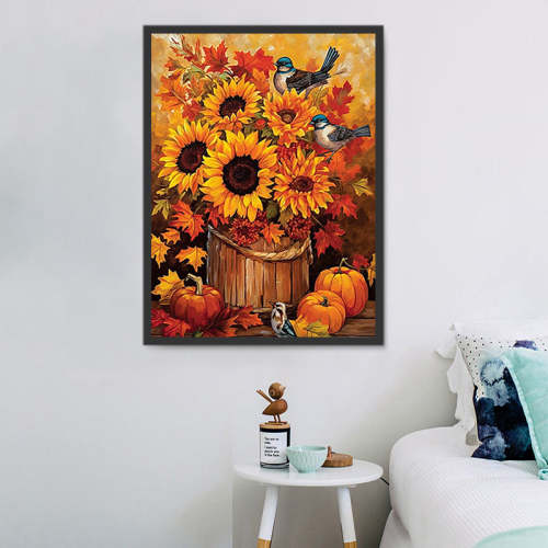 Sunflower Paint By Numbers Kits UK MJ2753