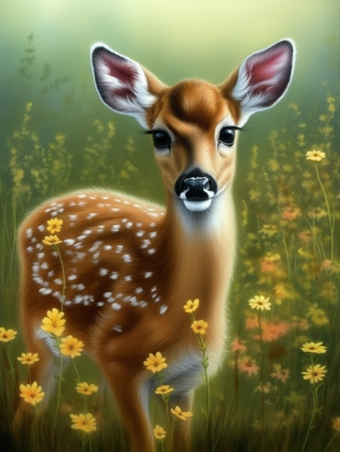 Deer Paint By Numbers Kits UK MJ9294