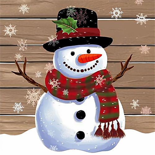 Christmas Paint By Numbers Kits UK MJ2393