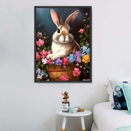Rabbit Paint By Numbers Kits UK MJ9840