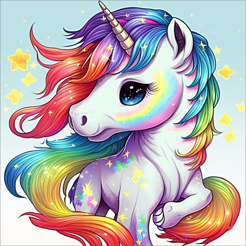 Unicorn Diy Paint By Numbers Kits UK For Adult Kids MJ1649