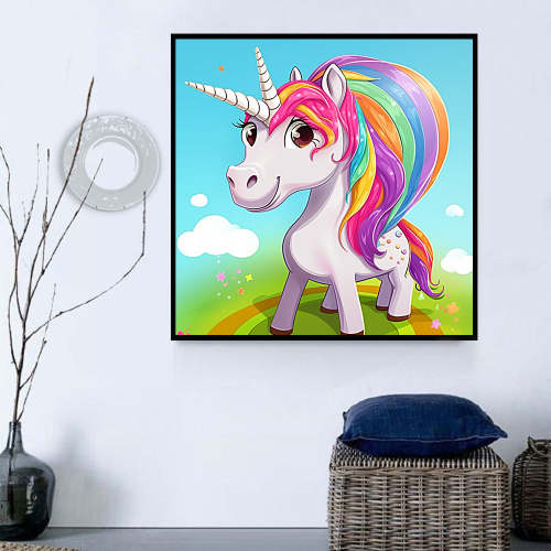 Unicorn Diy Paint By Numbers Kits UK For Adult Kids MJ1637