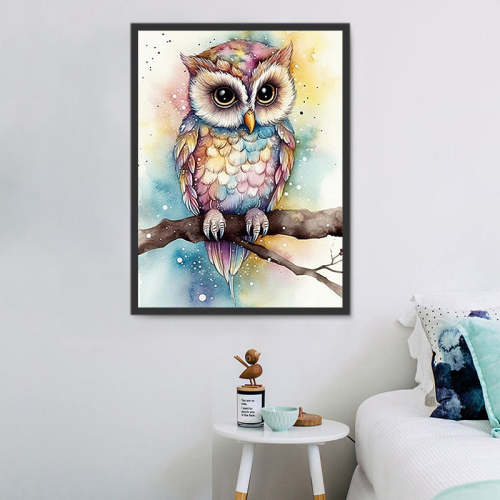 Owl Paint By Numbers Kits UK MJ9793