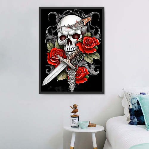 Skull Paint By Numbers Kits UK MJ2081