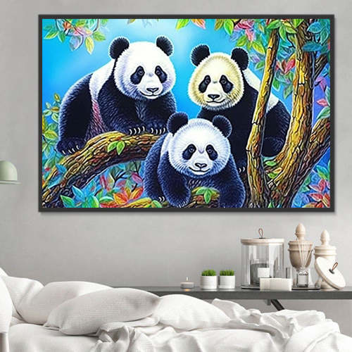 Panda Diy Paint By Numbers Kits UK For Adult Kids MJ8101