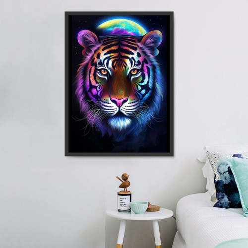 Tiger Diy Paint By Numbers Kits UK For Adult Kids MJ1263