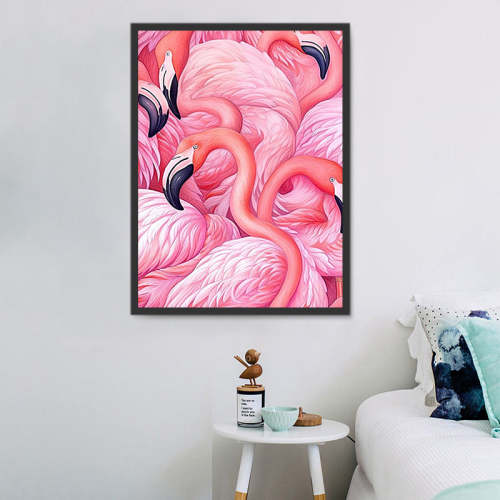 Flamingo Paint By Numbers Kits UK MJ9634