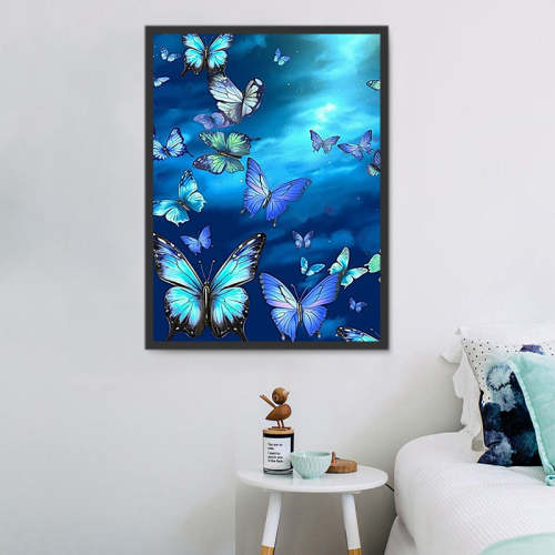 Butterfly Diy Paint By Numbers Kits UK For Adult Kids MJ1575