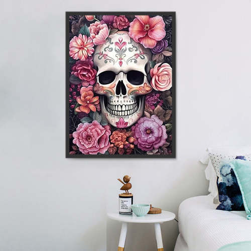 Skull Paint By Numbers Kits UK MJ2064