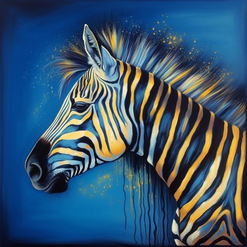Zebra Diy Paint By Numbers Kits UK For Adult Kids MJ9477