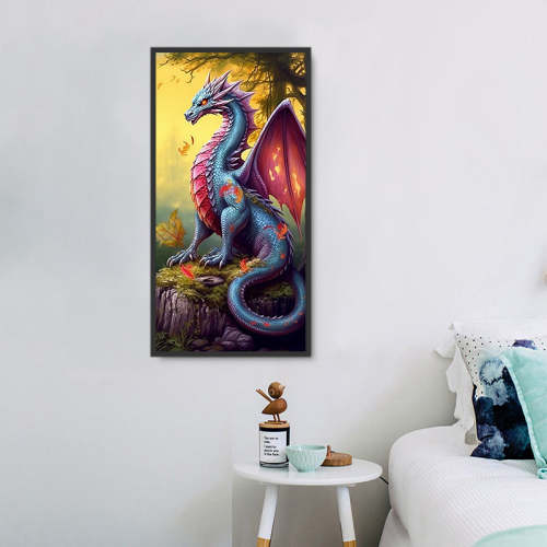 Dragon Diy Paint By Numbers Kits UK For Adult Kids MJ2101