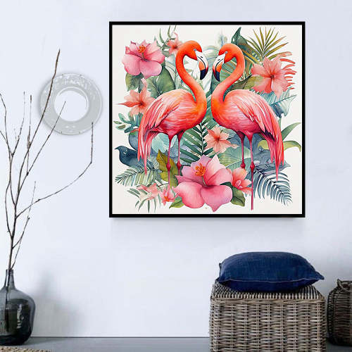 Flamingo Paint By Numbers Kits UK MJ9630