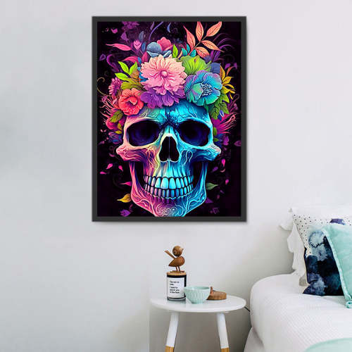 Skull Paint By Numbers Kits UK MJ2053
