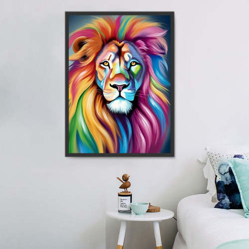 Lion Paint By Numbers Kits UK MJ9245