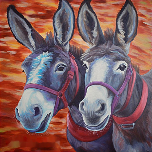 Donkey Paint By Numbers Kits UK MJ2004