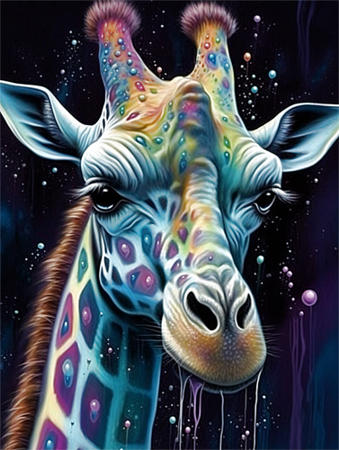 Giraffe Paint By Numbers Kits UK MJ2254
