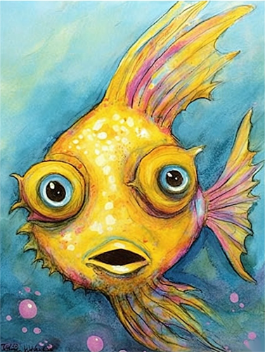 Fish Paint By Numbers Kits UK MJ8118