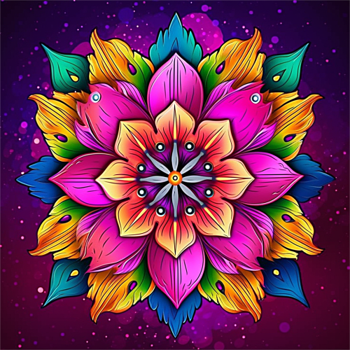 Mandala Paint By Numbers Kits UK MJ9516