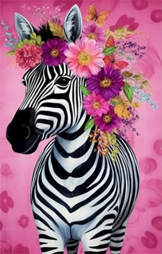 Zebra Diy Paint By Numbers Kits UK For Adult Kids MJ9480
