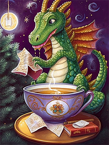 Dragon Paint By Numbers Kits UK MJ2134