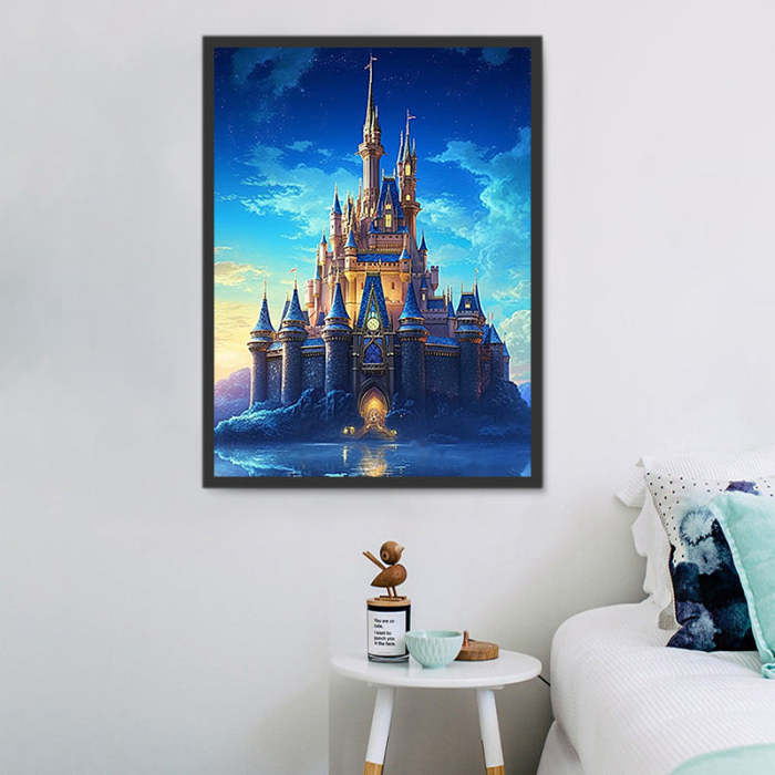 Disney Castle - Paint By Number - Paint by numbers UK