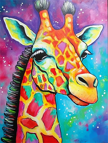 Giraffe Paint By Numbers Kits UK MJ2247