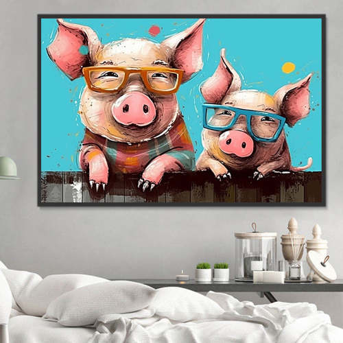 Pig Paint By Numbers Kits UK MJ8200