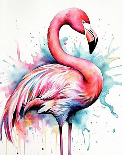 Flamingo Paint By Numbers Kits UK MJ9661