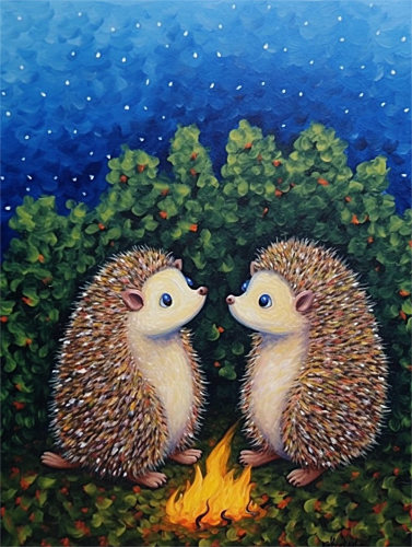 Hedgehog Paint By Numbers Kits UK MJ9700