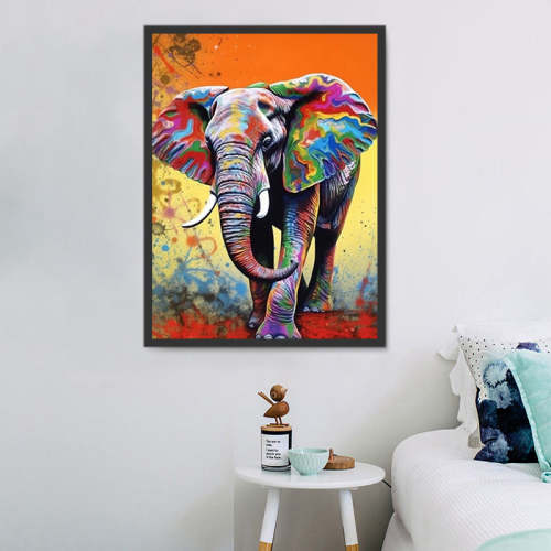 Elephant Paint By Numbers Kits UK MJ1368