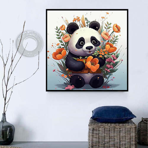 Panda Diy Paint By Numbers Kits UK For Adult Kids MJ8067