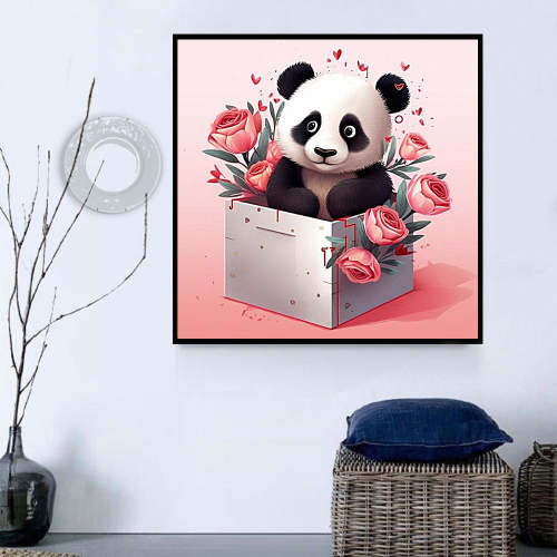 Panda Diy Paint By Numbers Kits UK For Adult Kids MJ8072