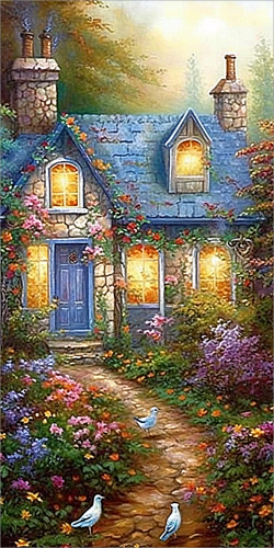 Village Diy Paint By Numbers Kits UK For Adult Kids MJ7269
