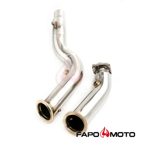 FE761012 TURBO EXHAUST DOWNPIPE FOR BMW M4 M3 M2C F80 F82 F83 S55 14-21 twin turbo