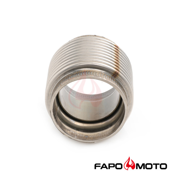 FE902010 Universal 2  ID T304 SS EXHAUST FLEX BELLOWS 2.55  Long Flex Joint Pipe ULTRA STRONG