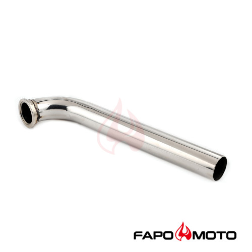FE790310 Universal Dump Pipe 1.75  304SS V-Band Flanged for 44mm 60mm Wastegate