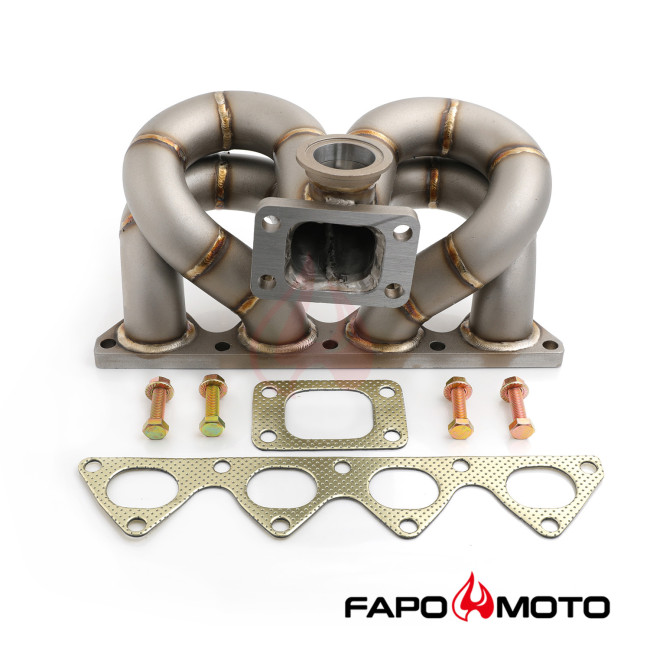 FE605310 Turbo Manifold compatible with Honda Civic Acura Integra B16 B18 SCHEDULE40 T3 44mm WG