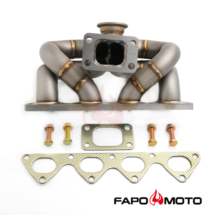FE605310 Turbo Manifold compatible with Honda Civic Acura Integra B16 B18 SCHEDULE40 T3 44mm WG