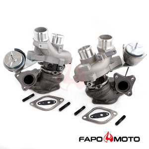 FAPO MOTO Twin Turbos compatible with 2013-2016 Ford F-150 Pickup  Expedition Transit Navigator 3.5L V8 K03 0469 0470