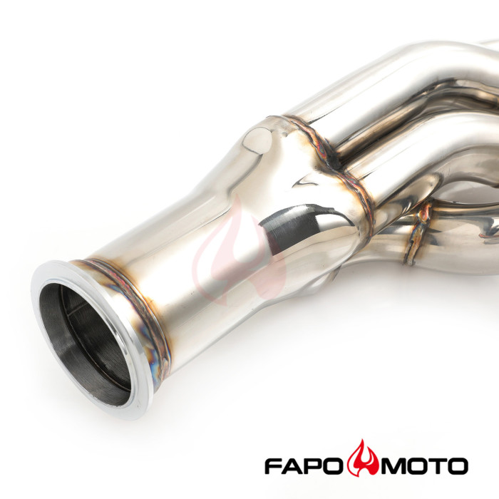 FE687430 Turbo Headers compatible with Chevy GM Small Block LSX LS1 LS6 1-7/8  304SS Up&Forward Camaro Caprice