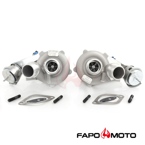 FT028610+FT028710 FAPO Twin Turbos compatible with 2013-2016 Ford F-150 Pickup Expedition Transit Navigator 3.5L V8 K03 0469 0470