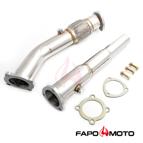 FE792810 TURBO DOWNPIPE compatible with 99-05 VW GOLF MK4 JETTA BEETLE A3 TT 1.8T 3  Down Pipe