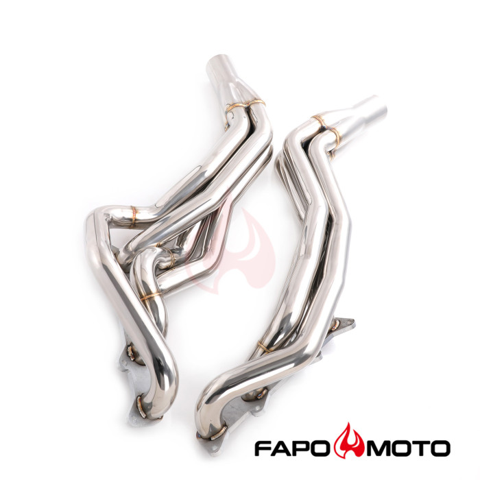 FE657010 Long Tube Headers Manifolds compatible with 2015-2021 Ford Mustang GT 5.0L 302 V8 Coyote