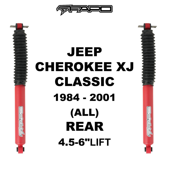 FAPO 4.5-6”lift REAR Shock absorber suspension for JEEP CHEROKEE XJ 1984 - 2001