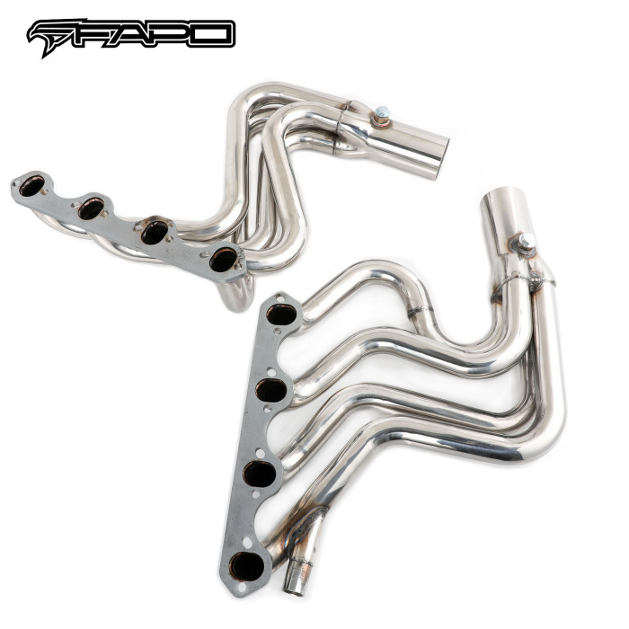 FAPO Exhaust Header Manifold For 1987-1996 Ford F150 F250 Bronco Pickup 5.8L 351