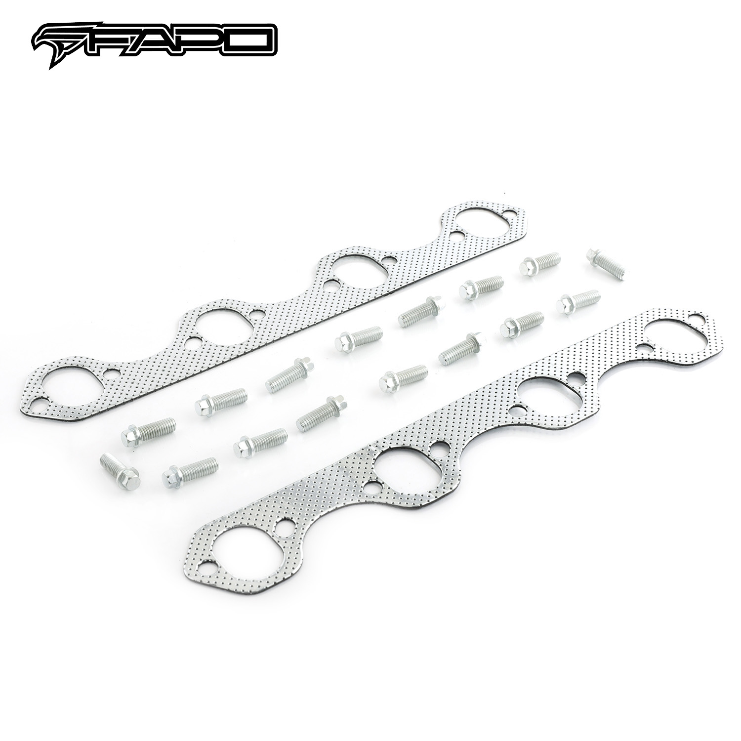 FAPO Exhaust Header Manifold For 1987-1996 Ford F150 F250 Bronco Pickup 5.8L 351